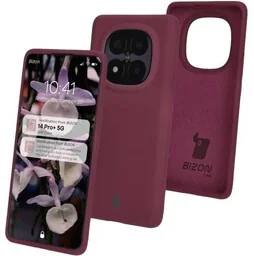 Bizon Silikonowe etui Soft Case do Xiaomi Redmi Note 14 Pro Plus 5G, ciemnofioletowe - Etui i futerały do telefonów - miniaturka - grafika 1