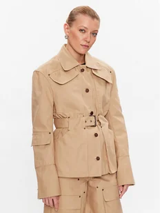 Remain Kurtka przejściowa Canvas 5001692546 Beżowy Oversize - Kurtki damskie - miniaturka - grafika 1