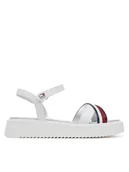 Buty dla dziewczynek - Tommy Hilfiger Sandały Sandal T4A2-33799-0273 S Biały - miniaturka - grafika 1