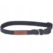 Smycze dla psów - dr Seidla regulowana z ekoskóry Lincoln - M Czarny - miniaturka - grafika 1