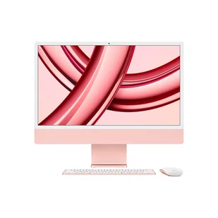 Apple iMac 24" 4,5K Retina M3 8-core CPU + 10-core GPU / 24GB / 2TB SSD / Gigabit Ethernet / Różowy (Pink) - Zestawy komputerowe - miniaturka - grafika 1