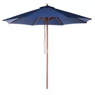 Parasole ogrodowe - Beliani Parasol ogrodowy 270 cm niebieski TOSCANA 58095 - miniaturka - grafika 1