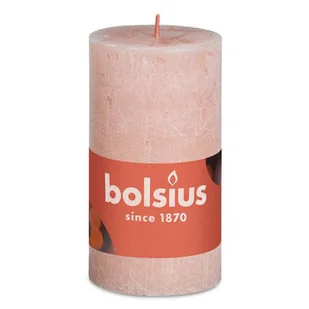 Bolsius Rustik świeca filarowa mglisty róż 100/50mm - Świece - miniaturka - grafika 1