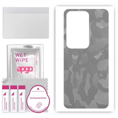 folia naklejka skórka strukturalna na TYŁ do Huawei Nova Y72 - Moro Camo Srebrny - apgo SKINS