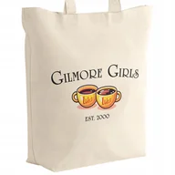 Torby i wózki na zakupy - Torba bawełniana z dnem na zakupy Gilmore Girls Dla Fanów Serialu Prezent - miniaturka - grafika 1