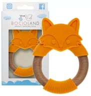 Gryzaki dla dzieci - Bocioland Gryzaki drewniano-silikonowy Lisek6O39ER 6O39ER SAM  One size - miniaturka - grafika 1