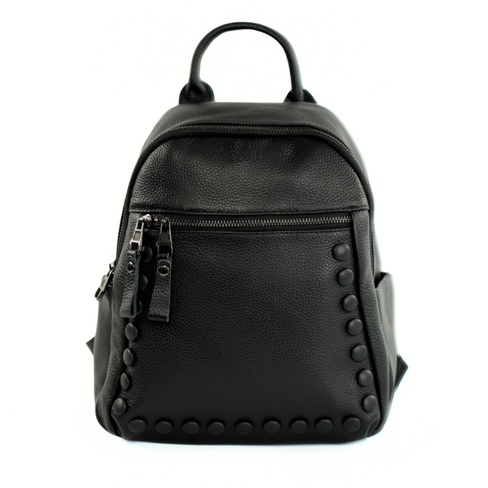 Plecak damski skórzany Solier FV11 Aure czarny