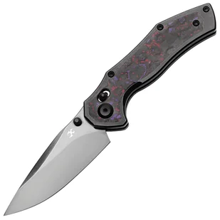 Kansept Apollo Mirror DLC CPM S35VN Blackwash Titanium, Purple Fatcarbon Crossbar lock K2107V4 - Scyzoryki - miniaturka - grafika 1