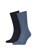 Skarpetki męskie - Calvin Klein Klasyczne skarpety męskie, jeansowy (Denim Melange), 39 EU - miniaturka - grafika 1