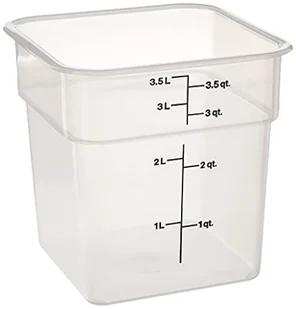 Cambro POJEMNIK NA ŻYWNOŚĆ Z POLIPROPYLENU CAMSQUARE® 3,8 l - Pojemniki kuchenne - miniaturka - grafika 1