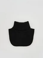 Apaszki i szaliki damskie - Reserved - Szalik z golfem - czarny - miniaturka - grafika 1