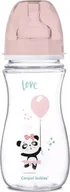 Butelki dla niemowląt - Canpol Butelka 300 ml EasyStart Exotic Animals róż 35/222 Canpol babies - miniaturka - grafika 1