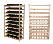 Regały - Regał Drewniany Na Wino Lsr 10 Leżni Na Butelki Naturalny, Półki Na Wino 10 Szt, Drewno Sosnowe / Wamar-Sosenka - miniaturka - grafika 1