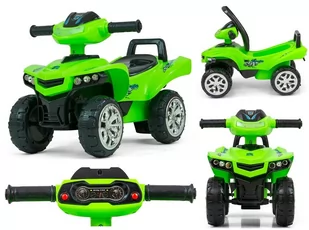 JEŹDZIK QUAD samochód odpychacz pojazd do siadania monster zielony - Chodziki - miniaturka - grafika 1