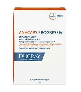 PIERRE FABRE Ducray Anacaps Progressiv x 30 kaps - Nutrikosmetyki - miniaturka - grafika 1