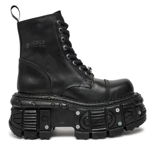 Glany NEW ROCK M-TANK083-C1 Czarny - Glany damskie - miniaturka - grafika 1