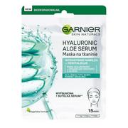 Garnier HYALURONIC ALOE SERUM TISSUE MASK - Nawilżająco-rewitalizująca maska do twarzy z aloesem