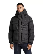 Kurtki męskie - G-STAR RAW Field Hooded Puffer kurtka męska, Czarny (Dk Black D199-6484), XL - miniaturka - grafika 1