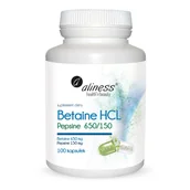 Układ pokarmowy - MEDICALINE Aliness Betaine HCL Pepsyna 650/150 mg x 100 kapsułek |  OD 149 PLN! - miniaturka - grafika 1