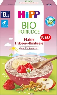 HiPP, Bio, owsianka truskawki maliny i jabłka, 250 g - Kaszki dla dzieci - miniaturka - grafika 1