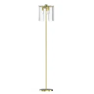 Lampy stojące - Podłogowa lampa szklana Nira ML3523-3-EGN Zumaline złoty przezroczysty - miniaturka - grafika 1