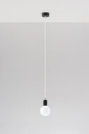Lampy sufitowe - Sollux Lighting Lampa Wisząca Edison biała - SL.0150 - miniaturka - grafika 1