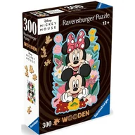 Puzzle - Ravensburger, Puzzle drewniane 300: Disney - Myszka Mickey & Minnie (12000762). Wiek: 12+ - miniaturka - grafika 1