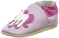 Buty dla dziewczynek - Beck Kapcie dziecięce z jednorożcem, fioletowy - Violett Viola 19-16/17 EU - miniaturka - grafika 1
