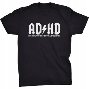 Koszulka ADHD Parodia Logo ACDC - Koszulki męskie - miniaturka - grafika 1