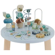 Maty edukacyjne - Drewniany stolik edukacyjny Forest Friends, Little Dutch - miniaturka - grafika 1