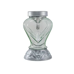 Znicz solarny P 109 serce srebrny - Lampiony i znicze - miniaturka - grafika 1