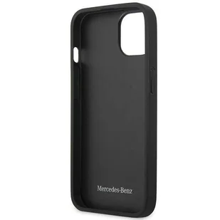 Mercedes MEHCP13SPSQBK iPhone 13 mini 5,4" czarny/black hardcase Leather Stars Pattern - Etui i futerały do telefonów - miniaturka - grafika 7