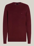 Dresy męskie - maglie uomo tommy hilfiger mw0mw36535 lambswool tvy deep rouge htr - miniaturka - grafika 1