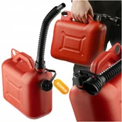 Kanistry - Kanister Plastikowy 5L Na Paliwo Olej Benzynę Baniak Ropę Atest Z Lejkiem - miniaturka - grafika 1