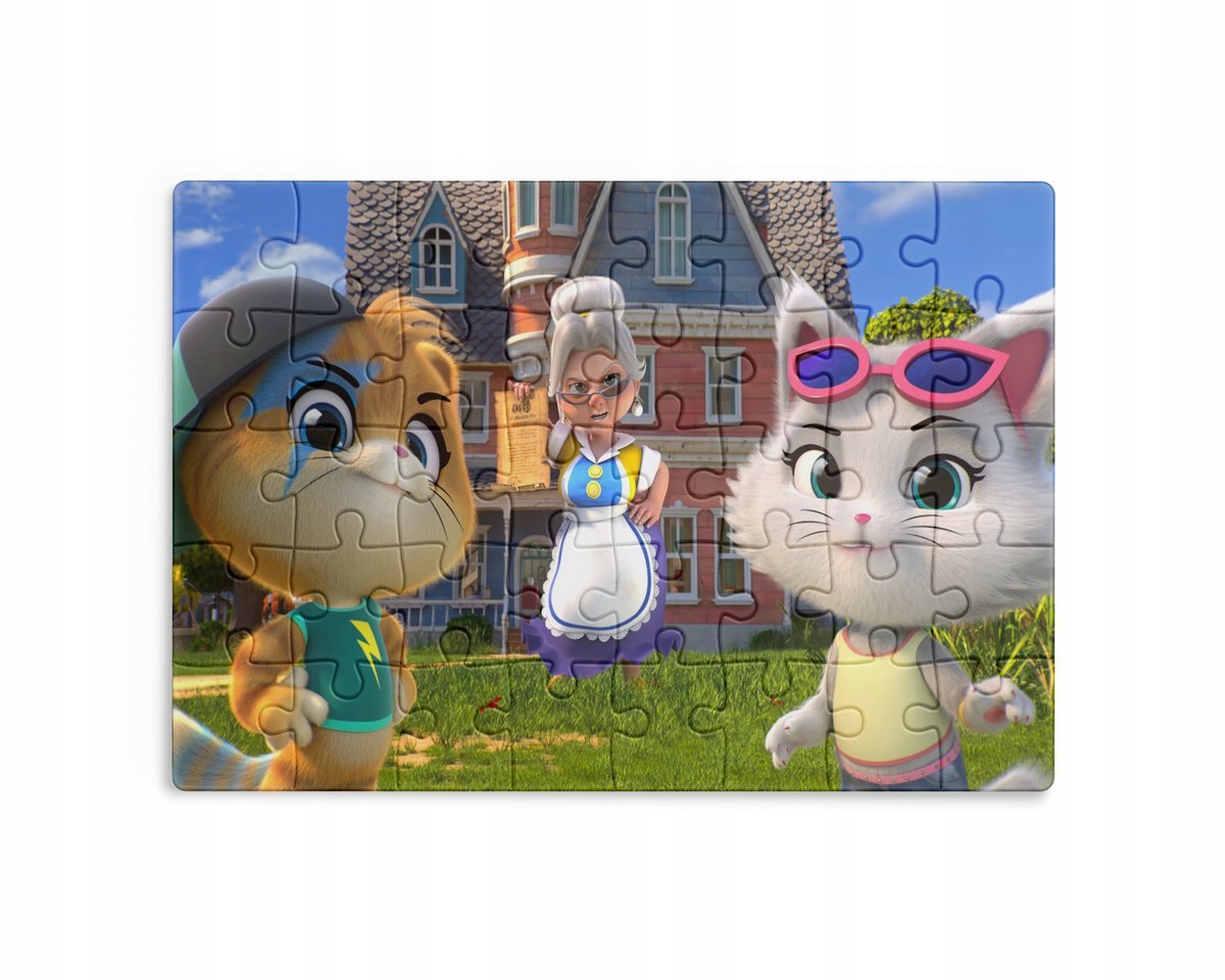 Puzzle 30/70/96/110 Elementów Sublimacja + Eko Pudełko 44 Koty Grafiki