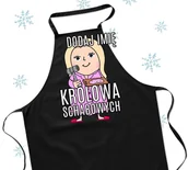 Fartuchy i rękawice kuchenne - FARTUCH NA PREZENT Z IMIENIEM KRÓLOWA SCHABOWYCH - BLONDYNKA - miniaturka - grafika 1
