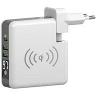 Złącza, przejściówki, adaptery - Forever Ładowarka sieciowa z bezprzewodowym power bankiem 6700mAh - miniaturka - grafika 1