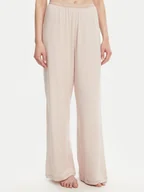 Piżamy damskie - Tommy Hilfiger Spodnie piżamowe UW0UW05776 Beżowy Relaxed Fit - miniaturka - grafika 1