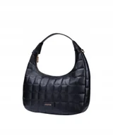 Torebki damskie - Torebka Damska Shopper Crossbody Mała Pikowana PUCCINI Czarna BK1231163M-1 - miniaturka - grafika 1
