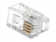 Wtyczki i adaptery - WTYK TELEFONICZNY 4P4C RJ9 komplet 10szt na linkę - miniaturka - grafika 1