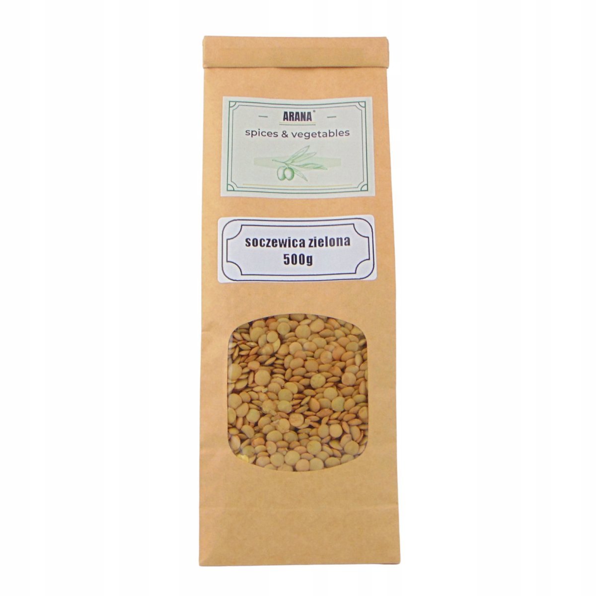 SOCZEWICA ZIELONA 500g naturalna wysoka jakość