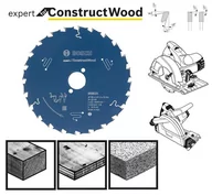 Brzeszczoty - Bosch Piła tarczowa Construct Wood Expert, 160 mm - miniaturka - grafika 1