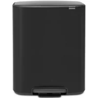 Kosze na śmieci - Brabantia Kosz na śmieci Bo Pedal Bin 2 x 30 l czarny mat 211508 - miniaturka - grafika 1