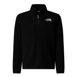Bluza dziecięca The North Face Glacier 1/4 Zip Fleece 0A8CVGJK31 - czarna - Bluzy dla dziewczynek - miniaturka - grafika 1