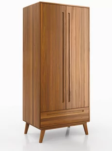 Szafa drewniana bukowa Beskid szer. 90 cm dąb rustikal - Szafy - miniaturka - grafika 1