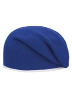 Czapki damskie - Damska czapka zimowa wełna niebieska Passigatti - miniaturka - grafika 1