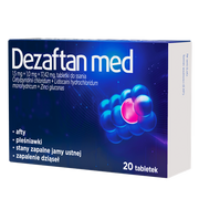 Przeziębienie i grypa - Aflofarm Farmacja Polska Sp. z o.o. Dezaftan Med,1,5mg+1,0mg+17,42mg, 20 tabletek do ssania || Darmowa dostawa od 199zł! Aflofarm Farmacja Polska Sp. z o.o. - miniaturka - grafika 1