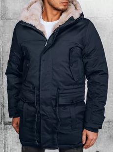 Kurtka zimowa męska parka granatowa Dstreet TX4604-XXL/54 - Kurtki męskie - miniaturka - grafika 1