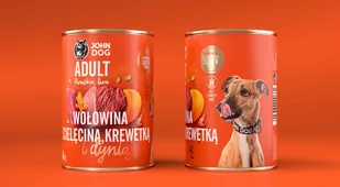 John Dog John Dog Pumpkin adult wołowina z cielęciną krewetkami i dynią 400g 51341-uniw - Mokra karma dla psów - miniaturka - grafika 1