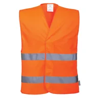 Odzież robocza - PORTWEST C474 KAMIZELKA OSTRZEGAWCZA Z DWOMA TAŚMAMI POZIOMYMI; POMARAŃCZOWY (L/XL) - miniaturka - grafika 1